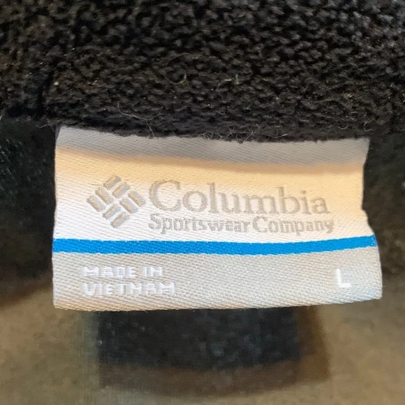 Men’s large Columbia gray and Black Fleece quarter zip - Picture 4 of 5